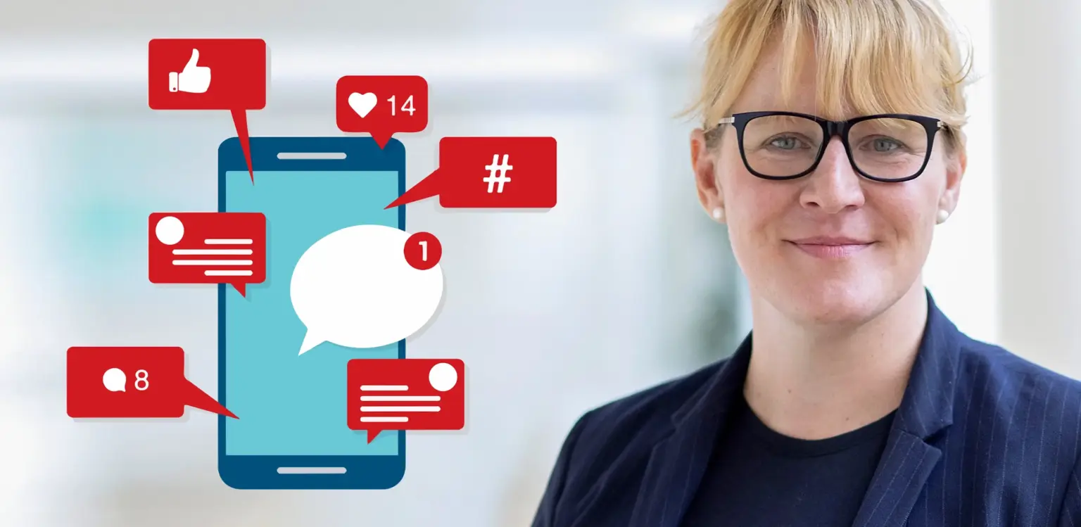 Remy & Remy Newsletterbeitrag Teaserbild Social Media Kommunikation für Kliniken auf dem Frau Stefanie Wagner, Leitung Kommunikation und Öffentlichkeit der Schwesternschaft München