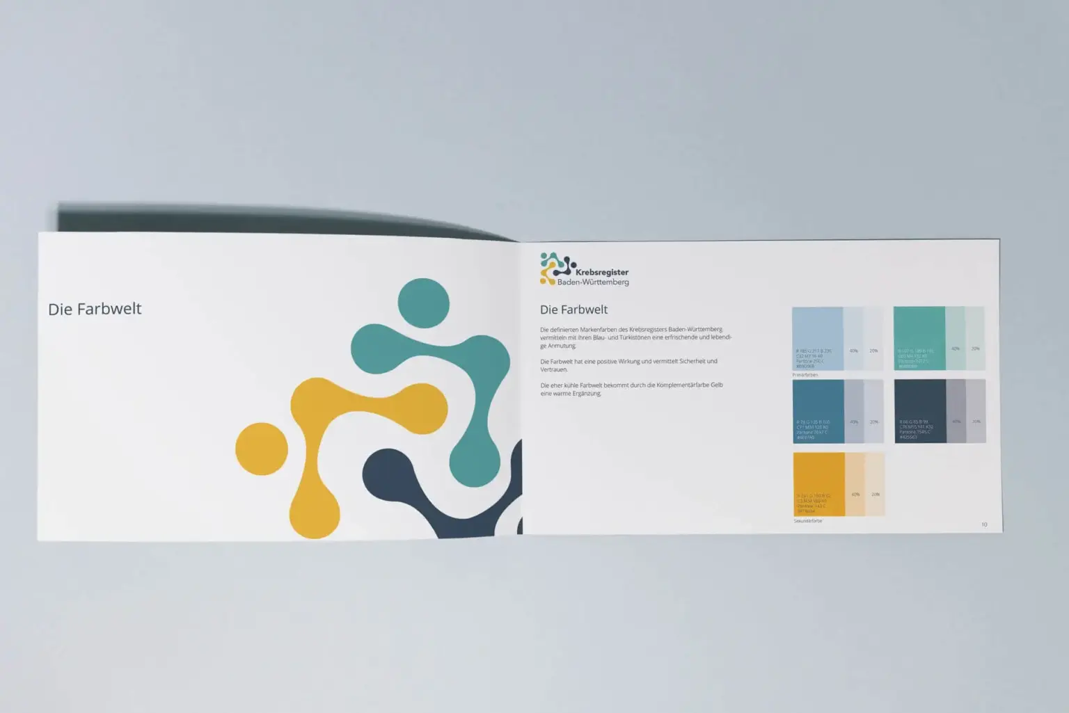 Remy und Remy Newsletter Farben im Healthcare-Branding Abbildung Referenzbeispiel Corporate Designmanual