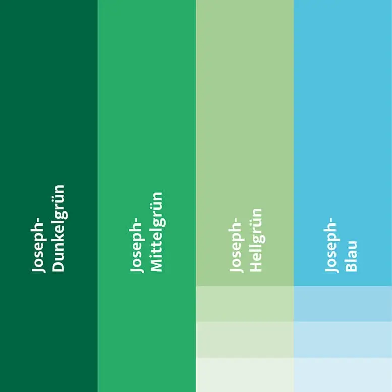Referenzprojekt Joseph Kliniken Berlin - Markenentwicklung Corporate_Design_Farben