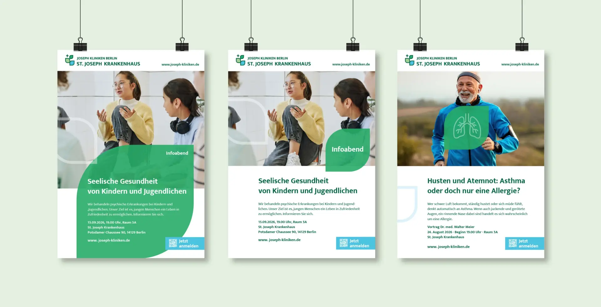 Referenzprojekt Joseph Kliniken Berlin - Markenentwicklung Plakat