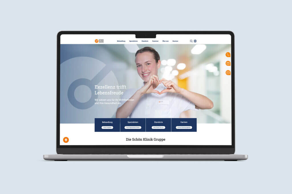 Referenzprojekt Schön Klinik Gruppe Relaunch Corporate Webseite