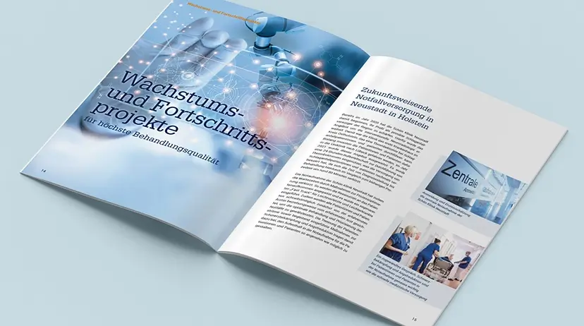 Referenzprojekt Schön Klinik Gruppe Relaunch Corporate Design Innenseite Geschäftsbericht