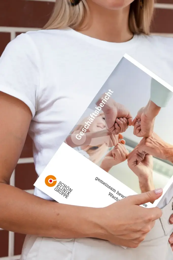 Referenzprojekt Schön Klinik Gruppe Relaunch Corporate Design Titel Geschäftsbericht
