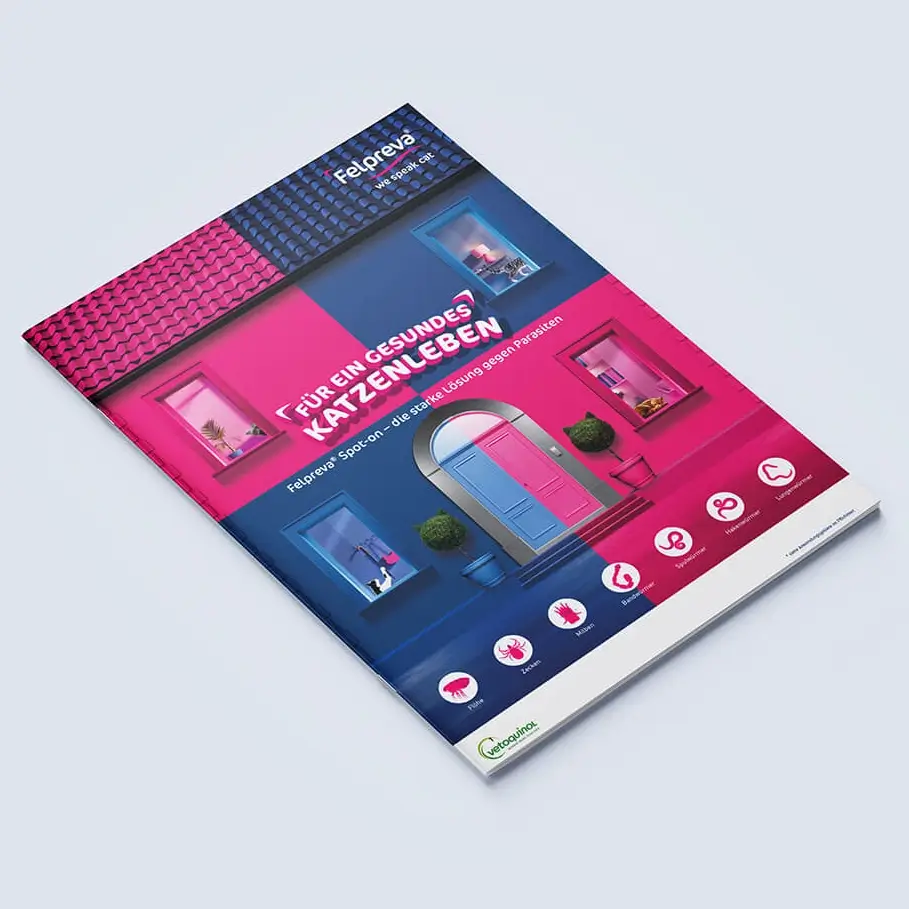 Referenzprojekt vetoquinol Kampagnenadaption Informationsbroschüre