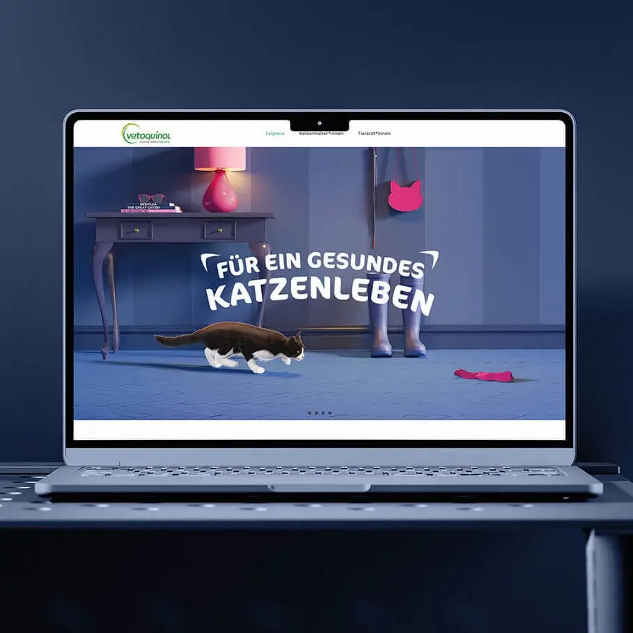Referenzprojekt vetoquinol Kampagnenadaption Landingpage