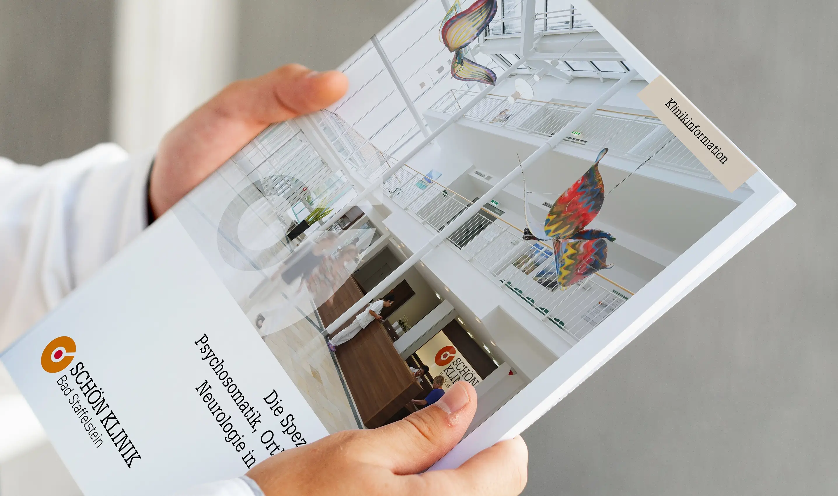 Referenzprojekt Schön Klinik Gruppe Relaunch Corporate Broschürentitel