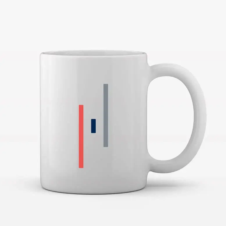 Referenzprojekt Deutsches Herzzentrum der Charité - Mockup -Weiße Tasse mit Aufdruck des Logos